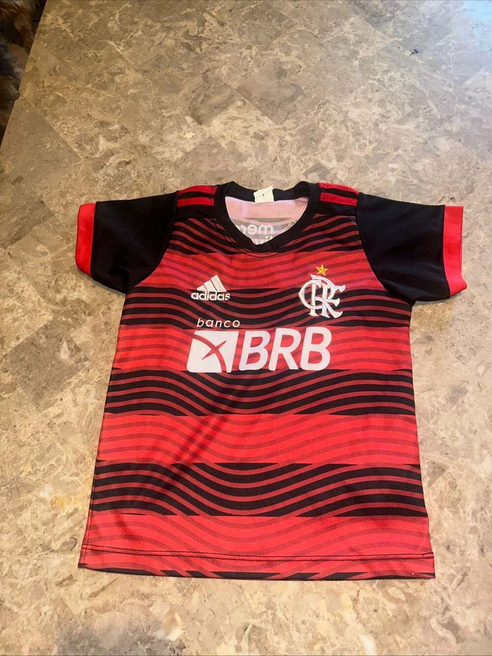 Adidas CR Flamengo 2022 Home Kids Soccer Jersey #31 Marinho snall